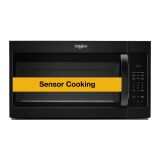 Whirlpool - 1.9 Cu Ft. Over-the-Range Microwave with Sensor Cooking Technology - Black - Angle