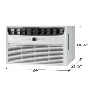 Frigidaire - 115V 8,000 BTU 350 Sq. Ft. In Wall Air Conditioner with 4,200 BTU Supplemental Heate... - Angle