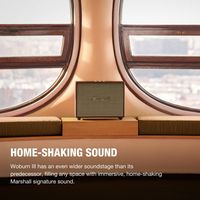Marshall - Woburn III Bluetooth Home Speaker with Bass / Treble / Volume Controls and 3.5 mm Auxi... - Angle
