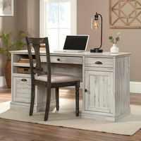 Sauder - Barrister Lane Executive Desk - Gray - Angle