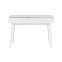 Linon Home Décor - Rosita Two-Drawer Writing Desk - White - Angle