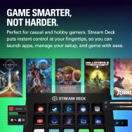 Elgato - Stream Deck MK.2 Full-size Wired USB Keypad with 15 Customizable LCD keys and Interchang... - Angle