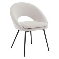 OSP Home Furnishings - Millie Accent /Dining Chair - Cream/ Black - Angle