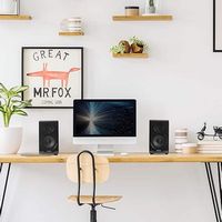 Edifier - R33BT 10W Bluetooth Bookshelf Speakers (Pair) - Black - Angle