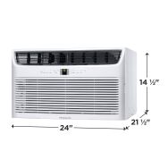 Frigidaire - 115V 8,000 BTU 350 Sq. Ft. Smart In Wall Air Conditioner - White - Angle