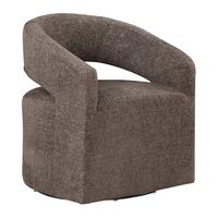 OSP Home Furnishings - Devin Swivel Chair - Charcoal - Angle