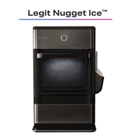 GE Profile - Opal Nugget Ice Maker with Rapid Ice Production - Black Stainless Steel - Angle