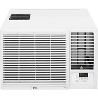 LG - 18,000 BTU 230/208-Volt Window Air Conditioner - White - Angle