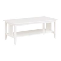 OSP Home Furnishings - Sierra Coffee Table - White Finish - Angle