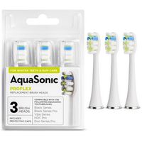 AquaSonic - ProFlex Brush Heads - 3 Pack - white - Angle