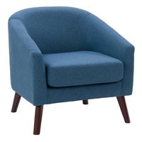 CorLiving - Elwood Modern Tub Chair - Blue - Angle