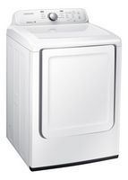 Samsung - 7.2 Cu. Ft. Electric Dryer with 8 Cycles - White - Angle