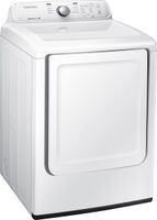 Samsung - 7.2 Cu. Ft. Gas Dryer with 8 Cycles - White - Angle