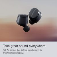 Bowers & Wilkins - Pi6 True Wireless Noise Cancelling In-Ear Earbuds - Cloud Grey - Angle