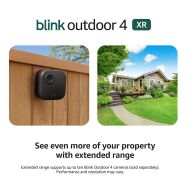 Blink - Outdoor 4 XR — Wireless security camera with extended range, up to 400 feet. Sync Module ... - Angle