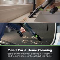 Shark - PowerBoost Cordless 2-in-1 Car/Home Handheld PowerVac - Charcoal + Electric Green - Angle