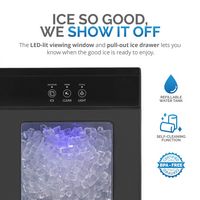 NewAir - 44lb. Nugget Countertop Ice Maker with Self-Cleaning Function and Refillable Water Tank ... - Angle