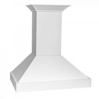 ZLINE - 36 inches - Convertible & Recirculating - Wall Range Hood - Bright White - Angle