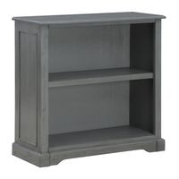 OSP Home Furnishings - Country Meadows 2-Shelf Bookcase - Plantation Grey - Angle