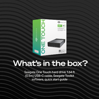 Seagate - Seagate One Touch Desktop HDD 8 TB - Space Gray - Angle