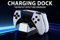 NEXT - Dual Controller Charging Station for Playstation 5 - White - Angle