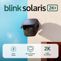 Blink - Solaris 2K+ — Solar-powered wireless smart security camera, runs in as little as 45 minut... - Angle