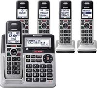 Panasonic - KX-TGF975S Link2Cell DECT 6.0 Expandable Cordless Phone System with Digital Answering... - Angle