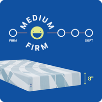 Sealy - Sealy® Dreamlife™ 8” Foam Mattress-in-a-Box, Twin XL - White - Angle