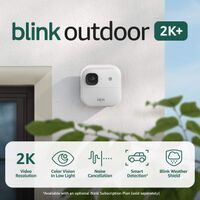 Blink - Outdoor 2K+ Wireless Smart Security Camera, 2K video, Two-way audio w/ noise cancellation... - Angle