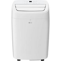 LG - 300 Sq. Ft. Smart Portable Air Conditioner 7,300 BTU - White - Angle