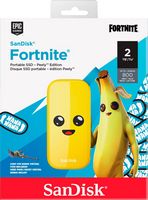 SanDisk - Fortnite Peely Edition Portable 2TB USB-C External SSD - Yellow - Angle