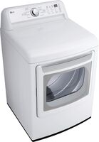 LG - 7.3 Cu. Ft. Ultra Large Rear Control Electric Dryer with Sensor Dry and LoDecibel Quiet Oper... - Angle