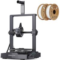 Creality - Ender-3 V3 SE 3D Printer Basic Combo (1.75 mm Ender PLA Filament- White 2-Pack) - Black - Angle