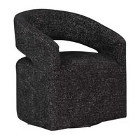 OSP Home Furnishings - Devin Swivel Chair - Midnight - Angle