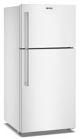 Maytag - 19 Cu. Ft. Top-Freezer Refrigerator with Garage Mode - White - Angle