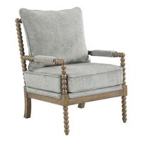 OSP Home Furnishings - Fletcher Spindle Chair - Smoke - Angle