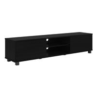 CorLiving - Hollywood Collection TV Stand with Open and Closed Cabinets for Most TVs up to 85