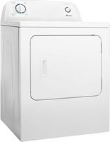 Amana - 6.5 Cu. Ft. Electric Dryer with Automatic Dryness Control - White - Angle