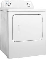 Amana - 6.5 Cu. Ft. Gas Dryer with Automatic Dryness Control - White - Angle