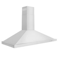 ZLINE - 48 inches - Externally Vented & Convertible - Wall Range Hood - Silver - Angle