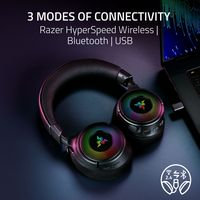 Razer - Kraken V4 Wireless Gaming Headset with 9 Zone Chroma RGB – For PC, Mac, PS5, Nintendo Swi... - Angle