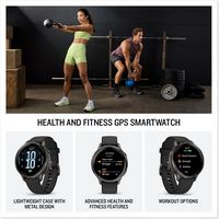 Garmin - Venu 4 GPS Smartwatch 41 mm Fiber-reinforced polymer - Slate - (2025) - Angle