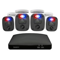 Swann - SwannForce 4K Security Camera System, 4x Bullet Analog CCTV Cameras, Microphone and Siren... - Angle
