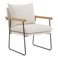 OSP Home Furnishings - Dutton Armchair - Ivory - Angle