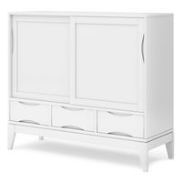 Simpli Home - Harper Medium Storage Cabinet - White - Angle