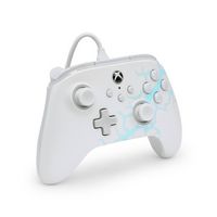 PowerA - Advantage Wired Controller for Xbox Series X|S, Xbox One, Windows - Arctic Ice - Angle