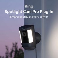 Spotlight Cam Pro, Plug-In with 2K Video and Ring Vision, LED Lights, Dual-Band Wifi, and 3D Moti... - Angle