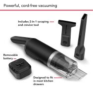 KitchenAid - Go Cordless Handheld Vacuum with Battery - Black - Angle