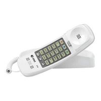 AT&T - 210M Trimline Corded Telephone - White - Angle