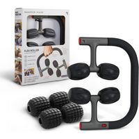 Sharper Image - Flex Roller, Modular Massager with 8 Attachments - Black - Angle